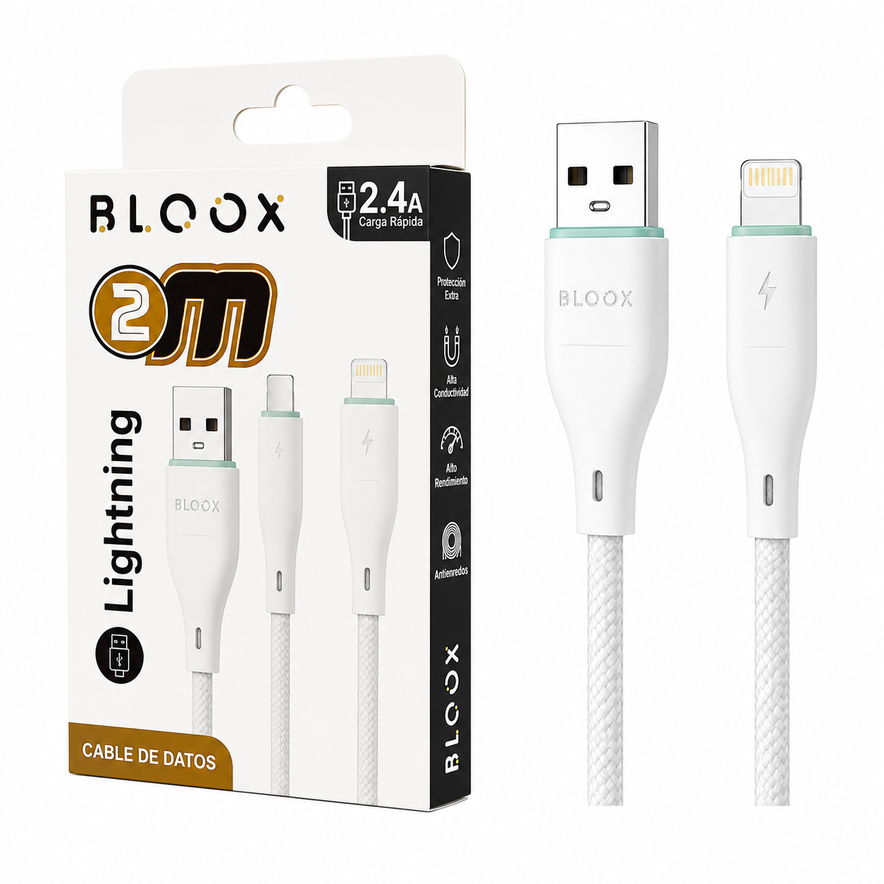 Cable BLOOX USB a Lightning (2m)