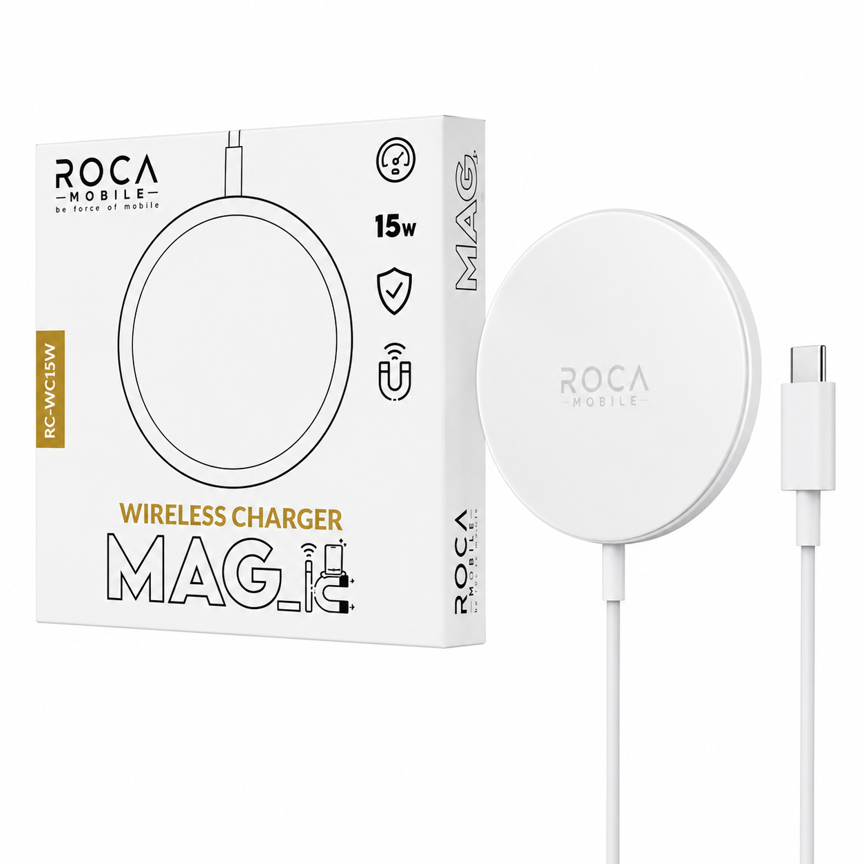 Cargador ROCA Inalámbrico 15W