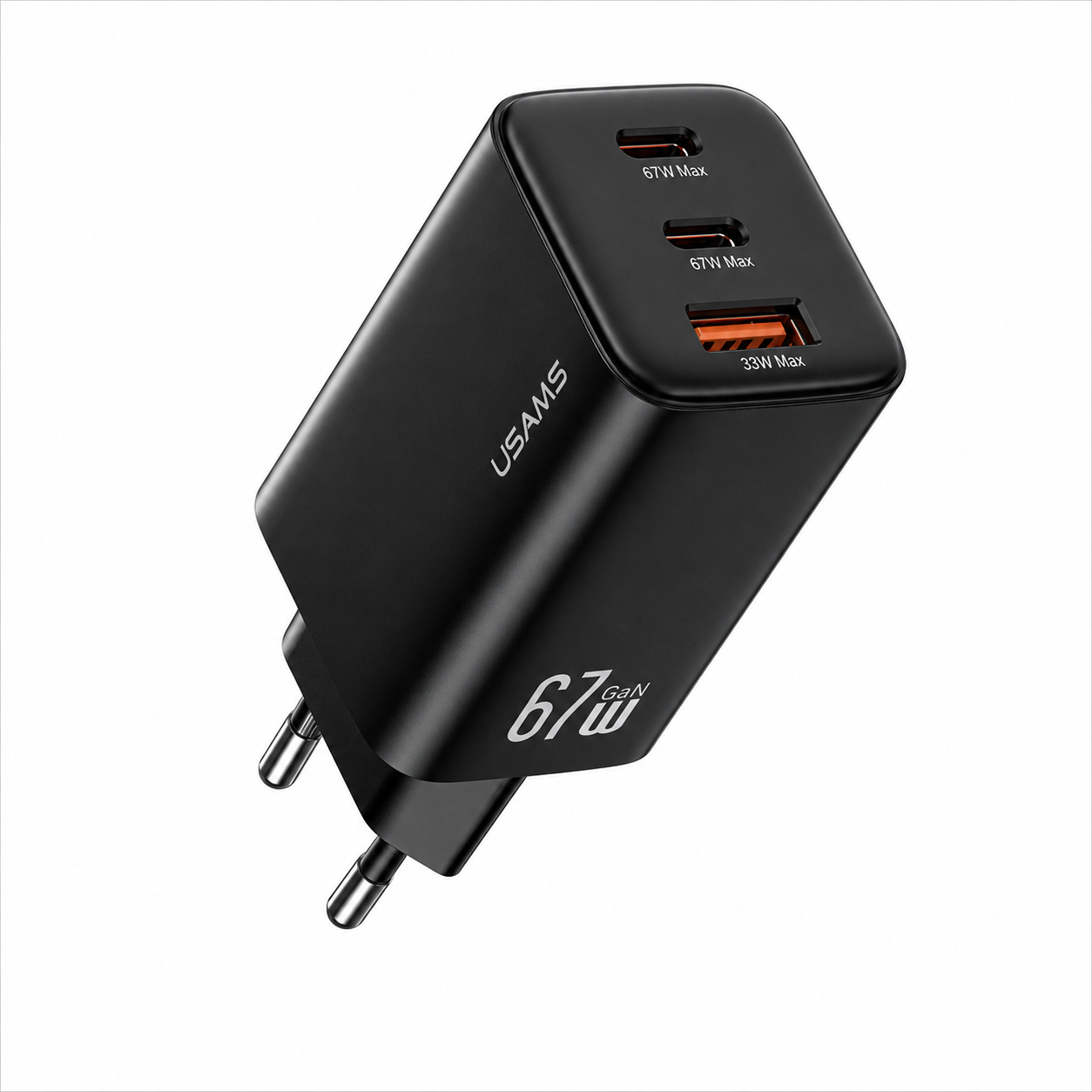 Ficha USAMS 67w USB / 2 Tipo C (sin cable)
