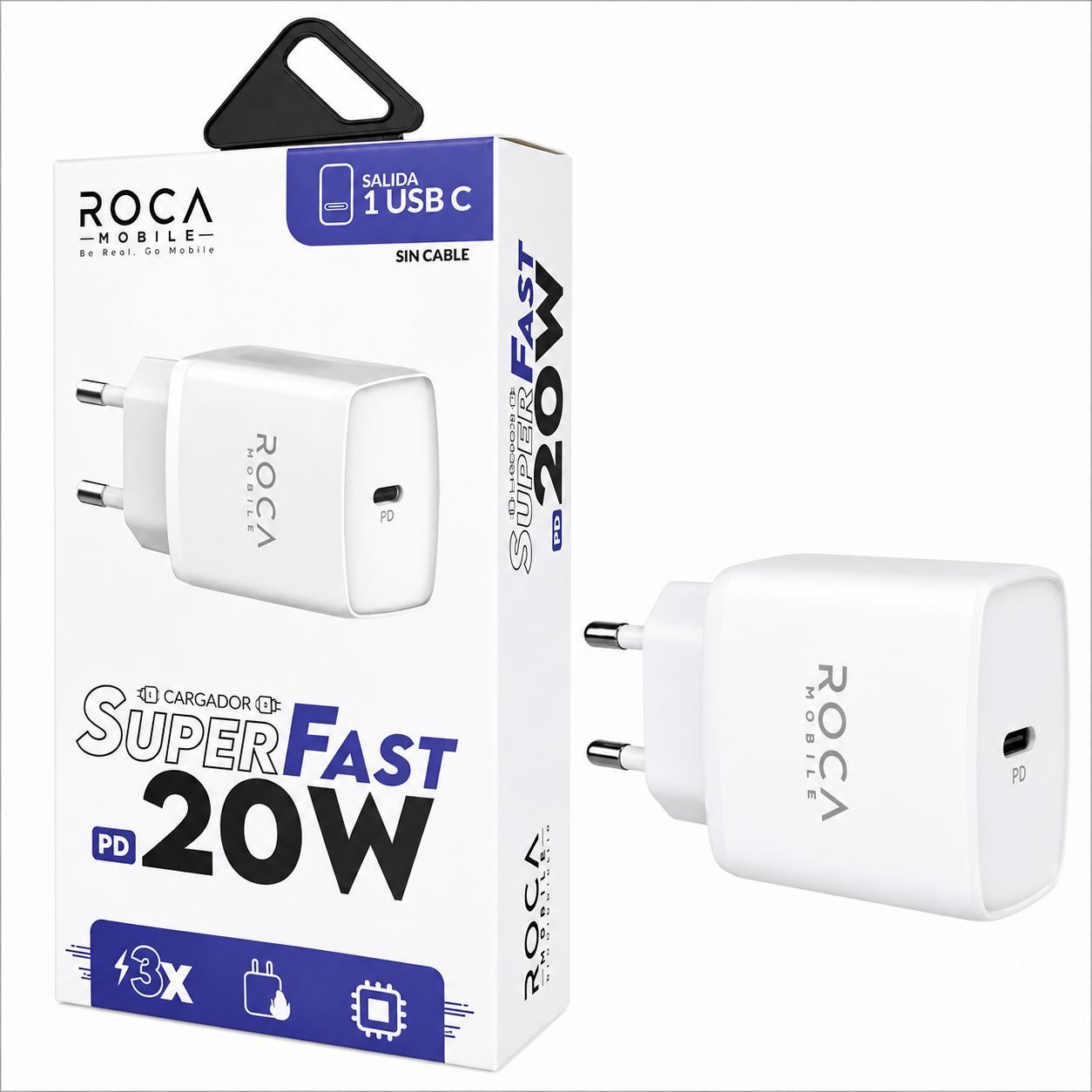 Cargador ROCA Tipo C 20W (sin cable)
