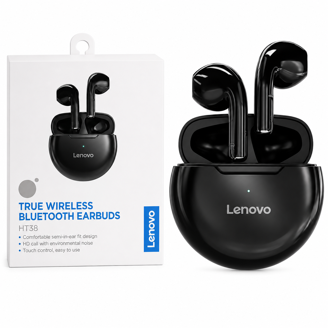 Auricular Lenovo HT38 Negro