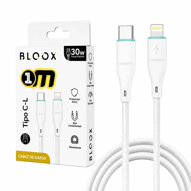 Cable BLOOX Tipo C a Lightning (1m)
