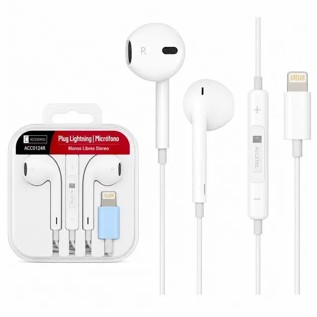 Auricular ROCA TO GO Lightning Blanco