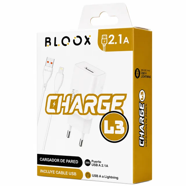 Cargador BLOOX Lightning (2.1A)